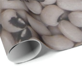 Papier Cadeau pois observés par noir (Coin rond)