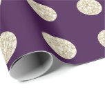 Papier Cadeau Pois Parties scintillant violet étincelle nuptiale<br><div class="desc">florenceK design Elégant unique et chic pour de nombreuses occasions comme mariage,  graduation,  fête de succès.</div>