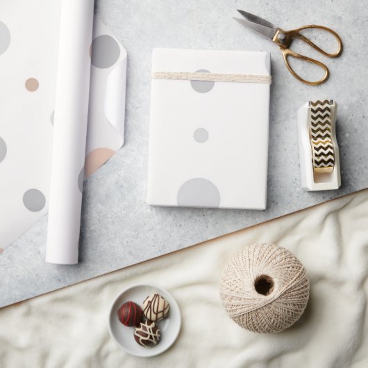 Papier Cadeau Pois pastel multicolores (Artisanat)