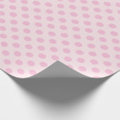 Papier Cadeau Pois Pink Pastel Monochrom Petit (Coin)