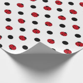 Papier Cadeau Pois rétro de Ladybugs (Coin)