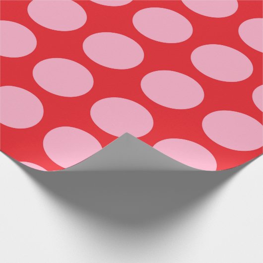 Papier Cadeau Pois rose rouge (Coin)