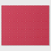 Papier Cadeau Pois rouge et blanc (Plat)