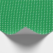 Papier Cadeau Pois Verts (Coin)