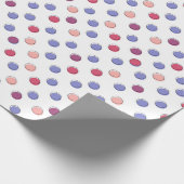Papier Cadeau Pois violets et roses (Coin)