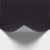 Papier Cadeau Pois violets noirs et foncés (Coin)