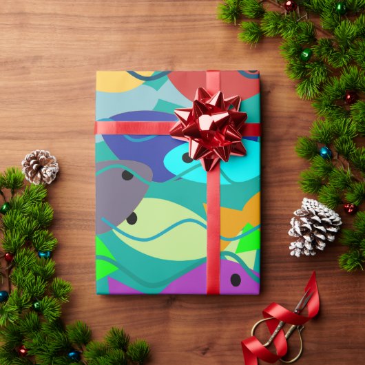 Papier Cadeau Poisson (Cadeau de vacances)