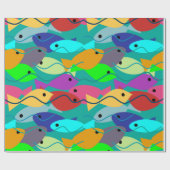 Papier Cadeau Poisson (Plat)