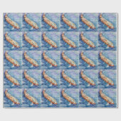 Papier Cadeau Poisson (Plat)