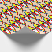 Papier Cadeau Poisson Abstrait (Coin)