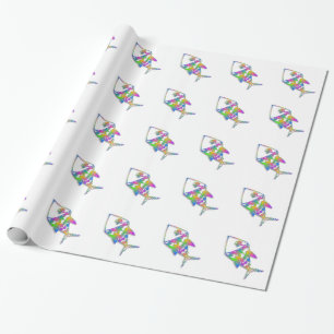 Papier Cadeau Poisson Abstrait