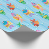 Papier Cadeau Poisson arc-en-ciel (Coin)