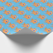 Papier Cadeau Poisson avec dent pointue (Coin)