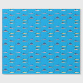 Papier Cadeau Poisson Bill (Plat)