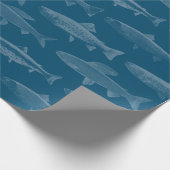 Papier Cadeau Poisson bleu (Coin)
