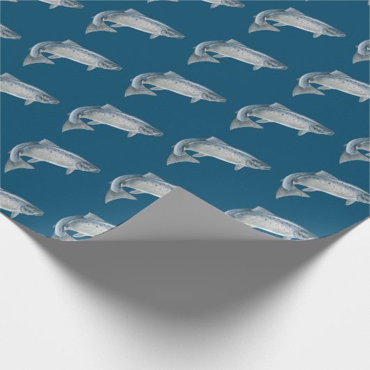 Papier Cadeau poisson bleu (Coin)