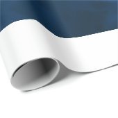PAPIER CADEAU POISSON BLEU ET BLANC DANS L'EAU (Coin rond)