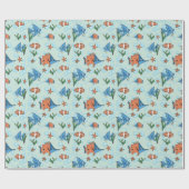 Papier Cadeau Poisson Carton mignon (Plat)