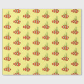 Papier Cadeau poisson clown dans les algues (Plat)