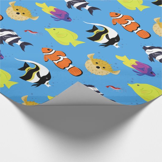 Papier Cadeau Poisson clown et amis (Coin)