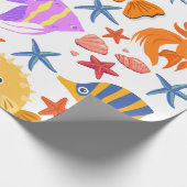 Papier Cadeau Poisson coloré (Coin)