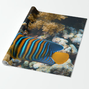 Papier Cadeau Poisson coloré mignon