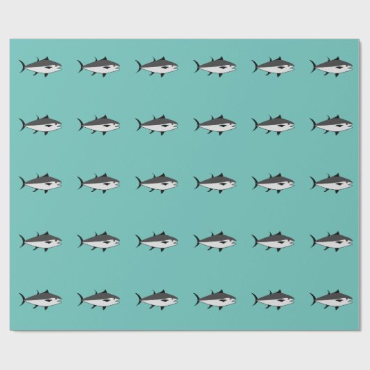 Papier Cadeau Poisson de thon (Plat)