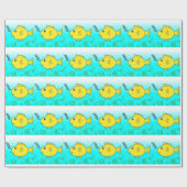 Papier Cadeau Poisson d'or (Plat)