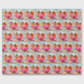 Papier Cadeau Poisson d'or de fête d'anniversaire dans le bol de (Plat)