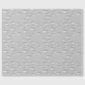 Papier Cadeau Poisson gris monochrome (Plat)