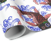 Papier Cadeau Poisson japonais (Coin rond)