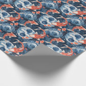 Papier Cadeau Poisson japonais dans l'aquarelle (Coin)