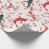 Papier Cadeau Poisson Koï (Coin)