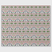 Papier Cadeau Poisson laide de Noël (Plat)