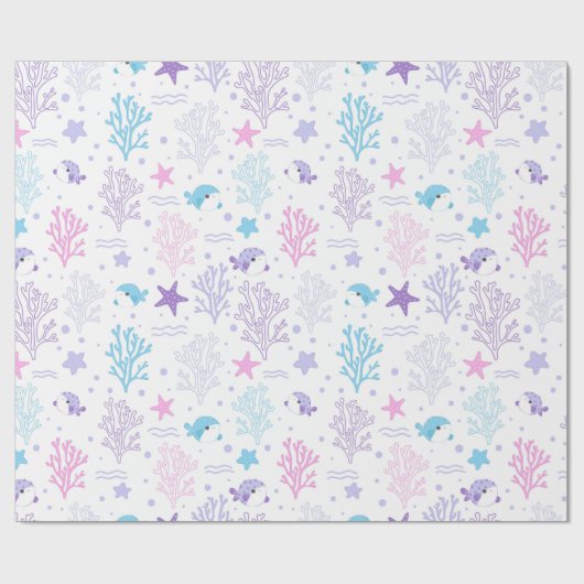 Papier Cadeau poisson le plus mignon dans l'océan (Plat)