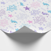 Papier Cadeau poisson le plus mignon dans l'océan (Coin)