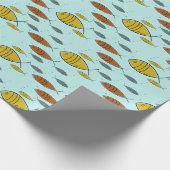 Papier Cadeau Poisson moderne du milieu du siècle Poisson atomiq (Coin)