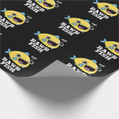 Papier Cadeau Poisson Rawr Funny Animal Pun Dark BG (Coin)