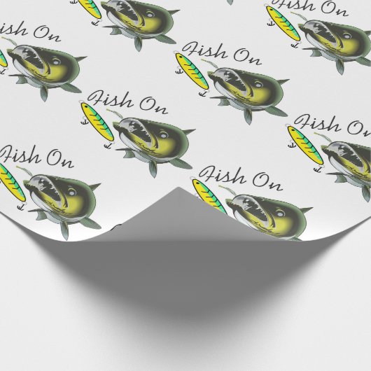 Papier Cadeau Poisson sur (Coin)