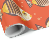 Papier Cadeau Poisson Tropical (Coin rond)