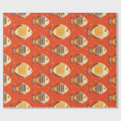 Papier Cadeau Poisson Tropical (Plat)