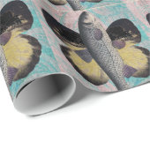 Papier Cadeau Poisson volant (Coin rond)