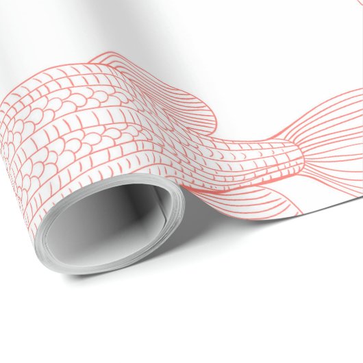 Papier Cadeau Poissons (Coin rond)