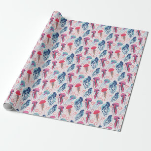 Papier Cadeau Poissons de gelée colorée