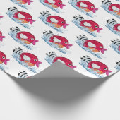 Papier Cadeau Poissons mignons dans l'eau (Coin)