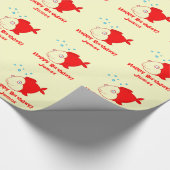 Papier Cadeau Poissons rouges (Coin)