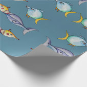 Papier Cadeau Poissons Whimsical (Coin)