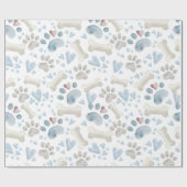 Papier Cadeau Poitrines de poitrine et les coeurs (Plat)