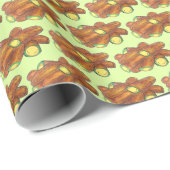 Papier Cadeau Poivron de Jalapeño frit vert Jalapeno chaud poivr (Coin rond)