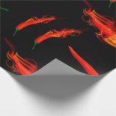 Papier Cadeau Poivrons de chili à flamme